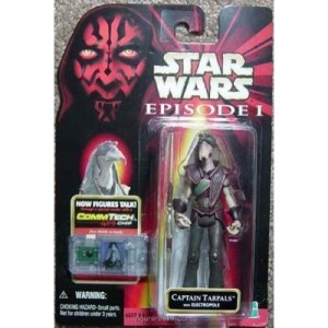 Hasbro Star Wars - Episode 1 - Collection 2 - Figurine avec Commtech Chip - Commandant Tarpals avec Electro...