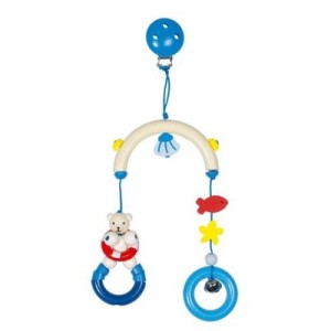 Heimess 763440 - Jeux Eveil Bébé - Mini Trapèze - Bois (Import Allemagne)