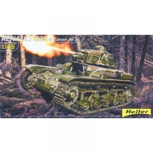 Heller - 81133 - Construction Et Maquettes - Renault R 35 and Canon De 25 - Echelle 1/35ème