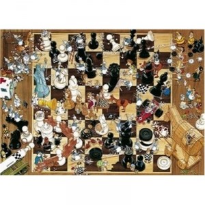 Heye - 8793 - Puzzle - Black or White - Degano - 1000 pièces