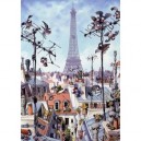 Heye Verlag Heye - Puzzle 1000 pièces - Loup : La Tour Eiffel