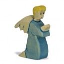 Holztiger Angelot, bleu, en bois