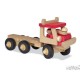 Holztiger Camion, rouge, en bois