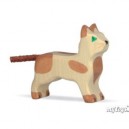 Holztiger Chat, petit, debout, en bois