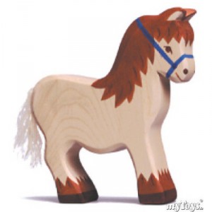 Holztiger Cheval de labour, en bois