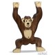 Holztiger Chimpanzé, debout, en bois