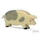 Holztiger Cochon, tâché, en bois