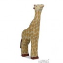 Holztiger Girafe, la tête, levée, en bois