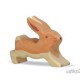 Holztiger Lièvre, petit, qui court, en bois
