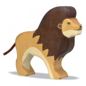 Holztiger Lion, en bois