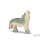 Holztiger Loup qui hurle, en bois