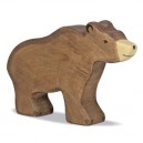 Holztiger Ours brun, en bois