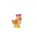 Holztiger Poule, debout , en bois