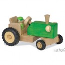 Holztiger Tracteur, vert, en bois