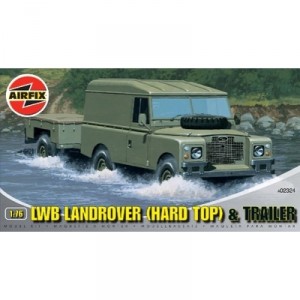 Hornby Airfix - A02324 - Construction et Maquettes - Bâtiment - LWB Land Rover (Hard Top) and Trailer