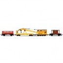 Hornby - R6365 - Répartition Train - 20T Brake Van Crane LWB Open Wagon - Railroad (Import Grande Br...