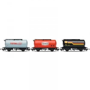Hornby - R6366 - Train fuel - Shell Texaco and Total Tank Tank Tank - Railroad