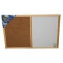 Idena - 568016 - Combiné tableau blanc / tableau liège - Dim. 40 x 60 cm env. (Import Allemagne)
