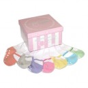 Baby Emporio - 7 paires de chaussettes bébé Mary Jane couleurs pastelles - 0-12 mois