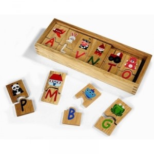 Janod - J02303 - Jouets Bois - Puzzle Alphabet