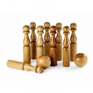 Janod - J03005 - Jouets En Bois - 9 Quilles - 30Cm