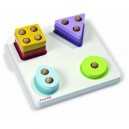 Janod - J05347 - Bébé et Enfant - Puzzle I Wood - 4 Formes (Janod)