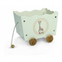 Janod - J09512 - Coffre à Jouets à Roulettes - Sophie la Girafe
