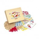 JeuJura - 8179 - jeu de société en bois - Jeu de loto 96 société en coffret sérigraphie