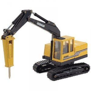 Joal - 249 - Véhicule Chantier - Miniature - Excavator Akerman Ec200 Marteau Hydr (Joal)