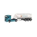 Joal - 333 - Véhicule Chantier - Miniature - Volvo FH12-420 avec Citerne Ciment