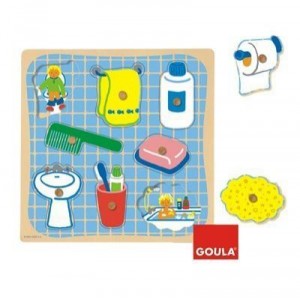 Jumbo Goula - 53032 - Jouet en Bois - Eveil - Puzzle - Bain
