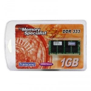 Transcend mémoire - - SO DIMM 200 broches - DDR RAM PC2700 1 Go (ts128msd64v3a)