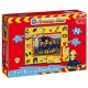 Jumbo - Puzzle de sol géant 2 en 1 - Sam le pompier (50 pièces) (Import Grande Bretagne)