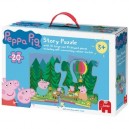 Jumbo - Puzzle - Peppa Pig - 20 pièces - Avec trieur de pièces (Import Grande Bretagne)