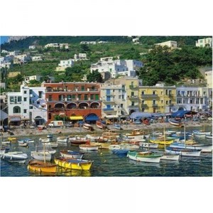 Jumbo Spiele Jumbo - Puzzle 1500 pièces - Le port de Capri, Italie