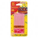 Cofalu - 611 - Décoration - 20 Bougies Roses (Kim Play)