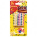 Cofalu - 613 - Décoration - 20 Bougies Multicolore (Kim Play)