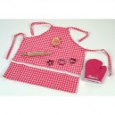 Klein Electronics Klein - 9596 - Accessoire Cuisine - kit Pâtisserie Barbie avec Tablier/Gant/Rouleau Pâtisserie/Emporte-piè