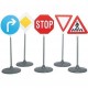 Klein - 2980 - éducatifs - Initiation Sécurité Routière - Panneaux Signalisation - 5 Pièces