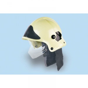 Klein - 8944 - Imitations - Pompiers - Casque Photo luminescent avec Visière Protège-Nuque
