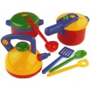 Klein - 9188 - Accessoire Cuisine - Ensemble Cuisson 3 Pots avec Ustensiles