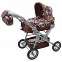 Knorr Kinderwagen and Spielwaren Knorrtoys.com - 10877 - Landau pour poupée Twingo S - Brun avec imprimé floral (Import Allem
