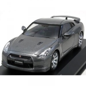 Kyosho - KYOS03741DG - Miniature Car - Nissan GTR R35 2008 - Grey - Scale 1 / 43 (Kyosho)