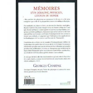 Memoires D'un Deracine, Physicien, Citoyen Du Monde - Georges Charpak