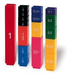 Learning Resources - Jeu éducatif - Apprendre les fractions - Fraction Tower Cubes - Langue : anglai...