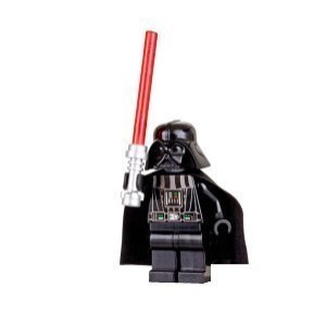 Lego - Mini Figurine Star Wars - Dark Vador (Darth Vader) avec Sabre Lumineux Rouge