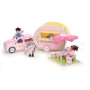 Papo - 15070 - Jouet Bois - Voiture Caravane Rosalie