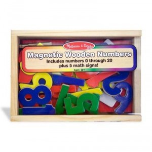 Lights, Camera, Interaction Melissa and Doug Chiffres magnétisés bois dans une boîte (Melissa and Doug)