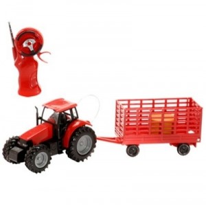 Logitoys - 113913 - Véhicules - R/C Tracteur 1 / 32 e + Remorque Tf (Logitoys)