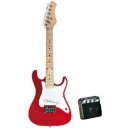 Logitoys - 115251 - Musique - Guitare Electrique 31" (80 Cm) Rouge et Blanche + Ampli + etui (Logitoys, Jeux musicaux)